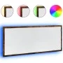 Espejo de baño LED madera ingeniería roble ahumado 100x8,5x37cm de , Tocadores de baño - Ref: Foro24-856272, Precio: 62,39 €,...