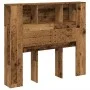 Cabecero armario madera ingeniería envejecida 120x19x104,5 cm by , Lockers and storage cabinets - Ref: Foro24-856878, Price: ...