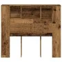 Cabecero armario madera ingeniería envejecida 120x19x104,5 cm by , Lockers and storage cabinets - Ref: Foro24-856878, Price: ...