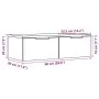 Armario de pared madera de ingeniería envejecida 68x30x20 cm von , Regale und Regale - Ref: Foro24-856983, Preis: 56,14 €, Ra...