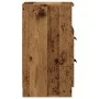 Mesita de noche madera de ingeniería envejecida 40x36x65 cm de , Taquillas y armarios de almacenamiento - Ref: Foro24-856844,...