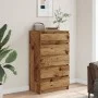 Cajonera de madera de ingeniería envejecida 60x36x103 cm de , Aparadores - Ref: Foro24-855996, Precio: 110,01 €, Descuento: %