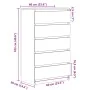 Cajonera de madera de ingeniería envejecida 60x36x103 cm de , Aparadores - Ref: Foro24-855996, Precio: 110,01 €, Descuento: %