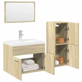 Juego de muebles de baño 4 pzas contrachapada roble Sonoma by , Bathroom furniture - Ref: Foro24-3325008, Price: 201,76 €, Di...