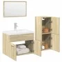 Juego de muebles de baño 4 pzas contrachapada roble Sonoma by , Bathroom furniture - Ref: Foro24-3325008, Price: 201,76 €, Di...