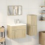 Juego de muebles de baño 4 pzas contrachapada roble Sonoma von , Badezimmermöbel - Ref: Foro24-3325008, Preis: 203,58 €, Raba...