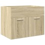 Juego de muebles de baño 4 pzas contrachapada roble Sonoma von , Badezimmermöbel - Ref: Foro24-3325008, Preis: 203,58 €, Raba...