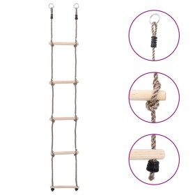 5-stufige Leiter aus massivem Kiefernholz 210 cm von vidaXL, Baby-Aktivitätsspielzeug - Ref: Foro24-93150, Preis: 21,14 €, Ra...