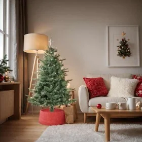 Falda del árbol de Navidad plástico roja Ø56x23 cm von , Weihnachtsbaum-Fußsack - Ref: Foro24-4019952, Preis: 16,72 €, Rabatt: %
