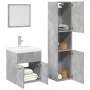 Juego muebles de baño 4 pzas madera contrachapada gris hormigón by , Bathroom furniture - Ref: Foro24-3324879, Price: 174,40 ...