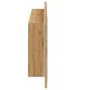 Armario y espejo LED madera ingeniería roble artisan 90x12x45cm de , Tocadores de baño - Ref: Foro24-856285, Precio: 69,94 €,...