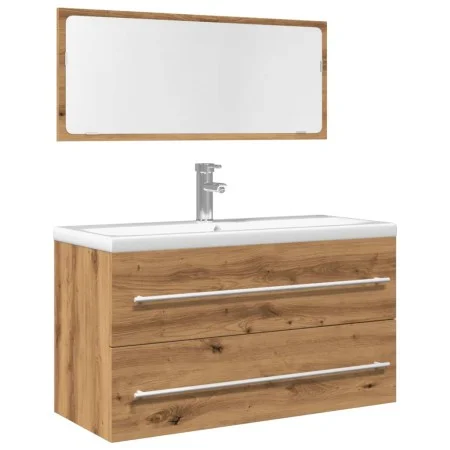 Juego de muebles baño 2 piezas madera ingeniería roble artisan von , Badezimmermöbel - Ref: Foro24-856389, Preis: 97,26 €, Ra...
