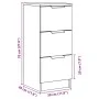 Aparador madera de ingeniería madera envejecida 30x30x70 cm von , Sideboards - Ref: Foro24-856955, Preis: 60,78 €, Rabatt: %