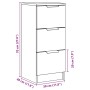 Aparador madera de ingeniería madera envejecida 30x30x70 cm by , Sideboards - Ref: Foro24-856955, Price: 60,78 €, Discount: %