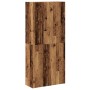 Mueble zapatero de madera ingeniería envejecida 80x35,5x180 cm by , Shoe racks and shoe organizers - Ref: Foro24-855818, Pric...
