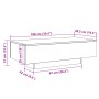 Mesa de centro madera de ingeniería envejecida 100x49,5x31 cm de , Mesas de centro - Ref: Foro24-856404, Precio: 73,29 €, Des...