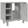 Armario de baño madera ingeniería gris hormigón 60x32x53,5 cm by , Bathroom furniture - Ref: Foro24-856143, Price: 46,89 €, D...