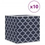 Cajas almacenaje plegables 10 uds no tejida azul 32x32x32 cm von , Aufbewahrungskörbe - Ref: Foro24-4018980, Preis: 39,97 €, ...