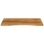 Tablero escritorio con curva madera mango rugosa 100x50x2,5 cm de , Tableros para mesas - Ref: Foro24-370209, Precio: 56,48 €...