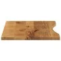 Tablero escritorio con curva madera mango rugosa 100x50x2,5 cm de , Tableros para mesas - Ref: Foro24-370209, Precio: 56,48 €...