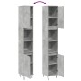 Armario de baño madera contrachapada gris hormigón 30x30x190 cm von , Badezimmermöbel - Ref: Foro24-857198, Preis: 71,29 €, R...