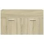 Mueble de lavabo de baño madera roble Sonoma 90x38,5x46 cm von , Badezimmermöbel - Ref: Foro24-856213, Preis: 45,25 €, Rabatt: %