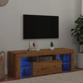 Mueble de TV luces LED madera roble artisan 120x36,5x40 cm von , TV-Möbel - Ref: Foro24-856302, Preis: 103,98 €, Rabatt: %