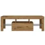 Mueble de TV luces LED madera roble artisan 120x36,5x40 cm von , TV-Möbel - Ref: Foro24-856302, Preis: 103,98 €, Rabatt: %