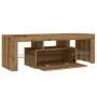 Mueble de TV luces LED madera roble artisan 120x36,5x40 cm von , TV-Möbel - Ref: Foro24-856302, Preis: 103,98 €, Rabatt: %
