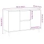 Aparador de madera de ingeniería envejecida 102x35x70 cm de , Aparadores - Ref: Foro24-856484, Precio: 102,09 €, Descuento: %