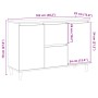 Aparador de madera de ingeniería envejecida 102x35x70 cm von , Sideboards - Ref: Foro24-856484, Preis: 102,09 €, Rabatt: %