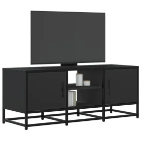 Mueble de TV madera de ingeniería y metal negro 100x35x41 cm von , TV-Möbel - Ref: Foro24-848834, Preis: 77,08 €, Rabatt: %