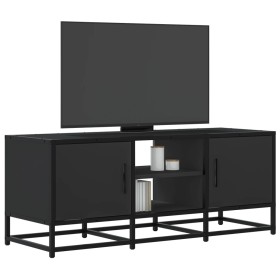 Mueble de TV madera de ingeniería y metal negro 100x35x41 cm von , TV-Möbel - Ref: Foro24-848834, Preis: 78,24 €, Rabatt: %