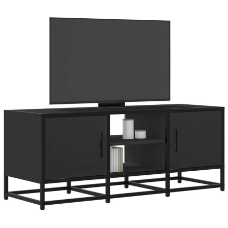 Mueble de TV madera de ingeniería y metal negro 100x35x41 cm von , TV-Möbel - Ref: Foro24-848834, Preis: 78,24 €, Rabatt: %