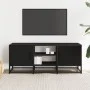 Mueble de TV madera de ingeniería y metal negro 100x35x41 cm by , TV Furniture - Ref: Foro24-848834, Price: 76,98 €, Discount: %