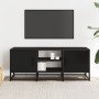 Mueble de TV madera de ingeniería y metal negro 100x35x41 cm von , TV-Möbel - Ref: Foro24-848834, Preis: 78,24 €, Rabatt: %