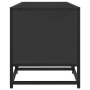 Mueble de TV madera de ingeniería y metal negro 100x35x41 cm von , TV-Möbel - Ref: Foro24-848834, Preis: 78,24 €, Rabatt: %
