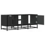 Mueble de TV madera de ingeniería y metal negro 100x35x41 cm by , TV Furniture - Ref: Foro24-848834, Price: 76,98 €, Discount: %