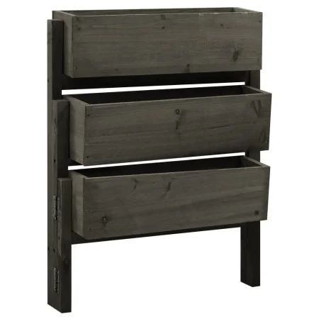 Faltbares Gartenpflanzgefäß Tannenholz grau 60x14x75 cm von vidaXL, Töpfe und Pflanzgefäße - Ref: Foro24-314841, Preis: 48,68...
