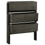 Folding garden planter made of gray fir wood 60x14x75 cm by vidaXL, Pots and planters - Ref: Foro24-314841, Price: 49,21 €, D...