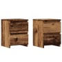 Mesitas de noche 2 uds madera ingeniería envejecida 30x30x40 cm von , Nachttische - Ref: Foro24-855847, Preis: 62,91 €, Rabat...