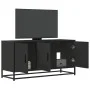 Mueble de TV madera de ingeniería y metal negro 100x35x50 cm von , TV-Möbel - Ref: Foro24-848829, Preis: 83,43 €, Rabatt: %