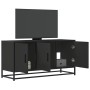 Mueble de TV madera de ingeniería y metal negro 100x35x50 cm von , TV-Möbel - Ref: Foro24-848829, Preis: 84,66 €, Rabatt: %