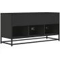 Mueble de TV madera de ingeniería y metal negro 100x35x50 cm von , TV-Möbel - Ref: Foro24-848829, Preis: 83,43 €, Rabatt: %