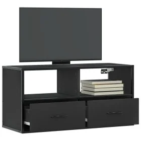 Mueble de TV metal y madera de ingeniería negro 80x31x39,5 cm von , TV-Möbel - Ref: Foro24-848919, Preis: 51,09 €, Rabatt: %