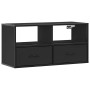 Mueble de TV metal y madera de ingeniería negro 80x31x39,5 cm de , Muebles TV - Ref: Foro24-848919, Precio: 62,88 €, Descuent...