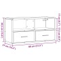 Mueble de TV metal y madera de ingeniería negro 80x31x39,5 cm de , Muebles TV - Ref: Foro24-848919, Precio: 62,88 €, Descuent...
