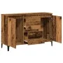 Aparador de madera de ingeniería envejecida 102x35x70 cm de , Aparadores - Ref: Foro24-856486, Precio: 91,37 €, Descuento: %