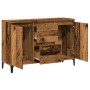 Aparador de madera de ingeniería envejecida 102x35x70 cm by , Sideboards - Ref: Foro24-856486, Price: 94,37 €, Discount: %