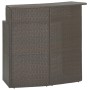 3-teiliges Garten-Bar-Set und braune Kissen aus synthetischem Rattan von vidaXL, Gartensets - Ref: Foro24-3094806, Preis: 354...